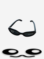 Labubu x Louis Vuitton Mini Black Oval Sunglasses