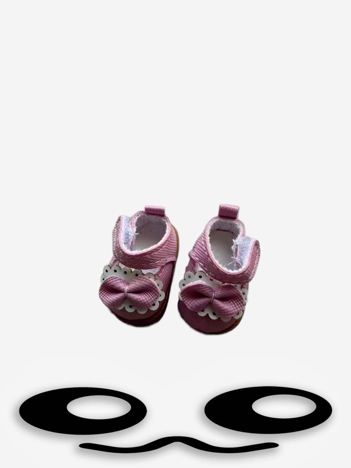 Labubu Mini Pink Bow Doll Shoes Charm