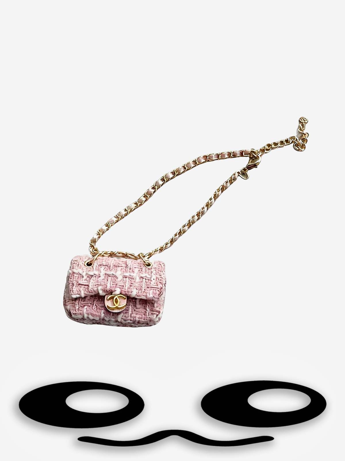 Labubu Mini Pink Tweed Chanel Bag