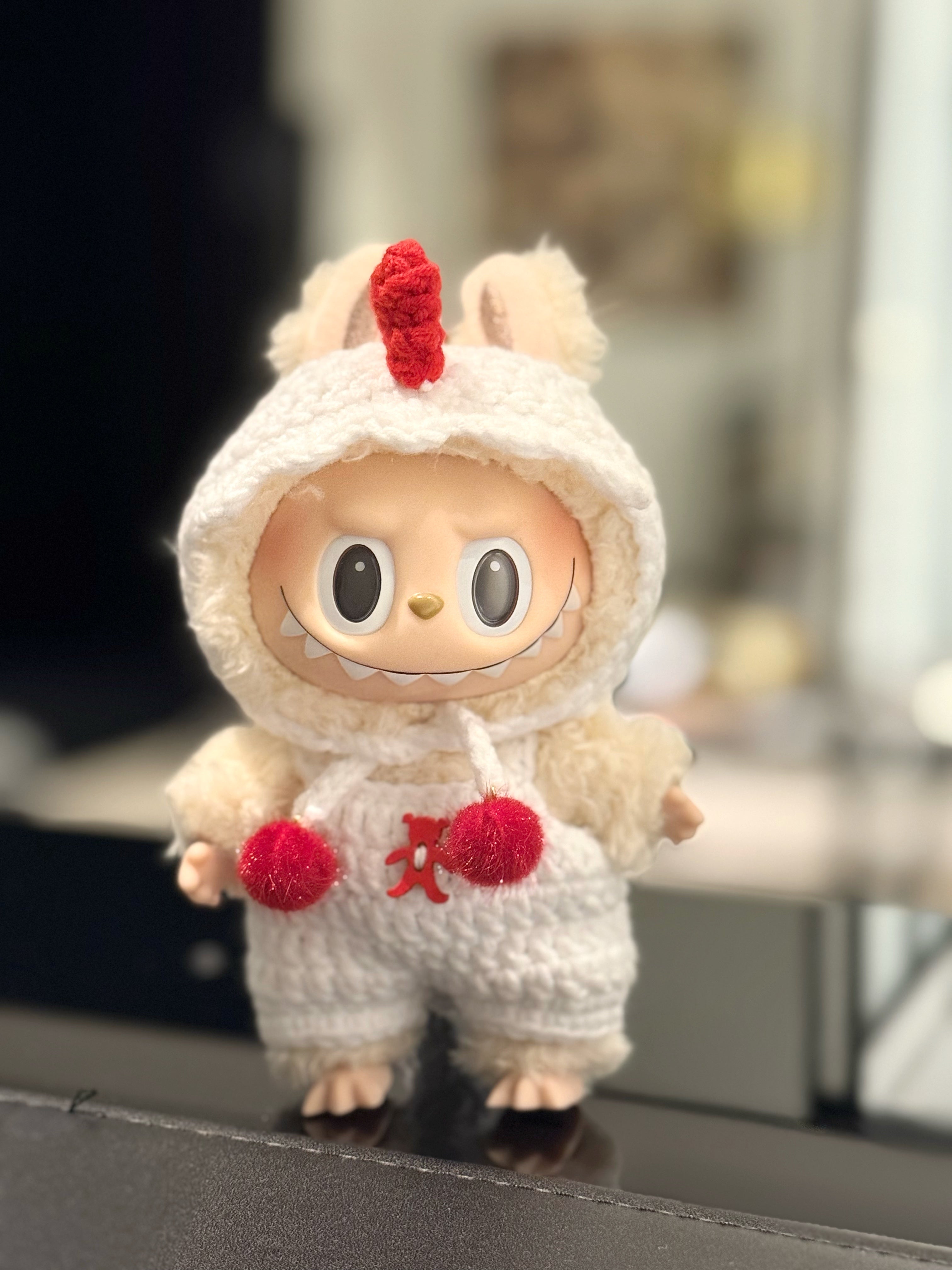 OwO Labubu Sheep Horn Hoodie