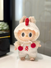 OwO Labubu Sheep Horn Hoodie