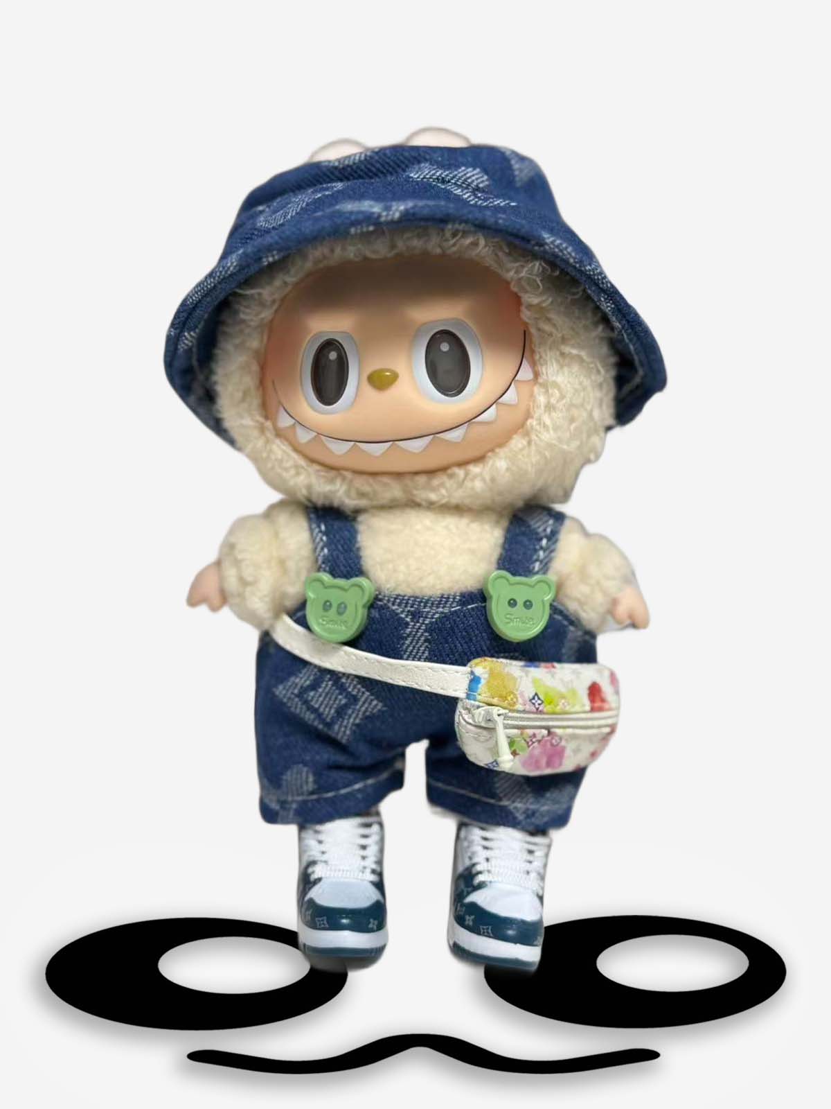 LABUBU Clothes Casual Denim Overalls