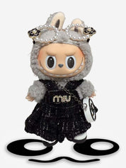 LABUBU Clothes Miu Miu Black Elegant Dress
