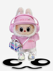 LABUBU Clothes Miu Miu Pink Knit Set