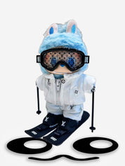 LABUBU Clothes LV White Ski Suit