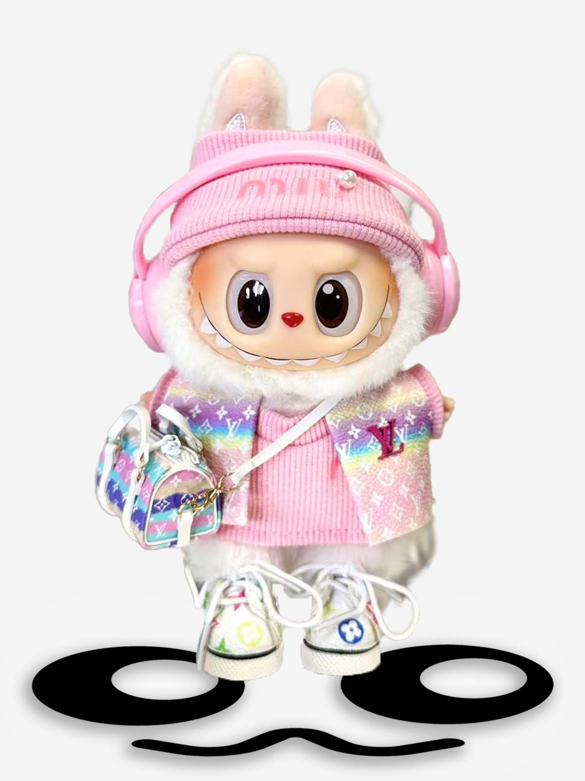 LABUBU Clothes LV Rainbow Vest