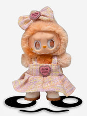 LABUBU Clothes Miu Miu Pink Ruffled Dress