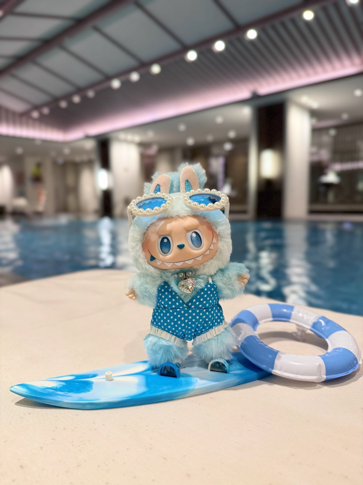 LABUBU Clothes Summer limited edition seaside polka dot swimsuit
