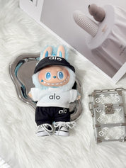 LABUBU Clothes Alo Black & White Activewear Set