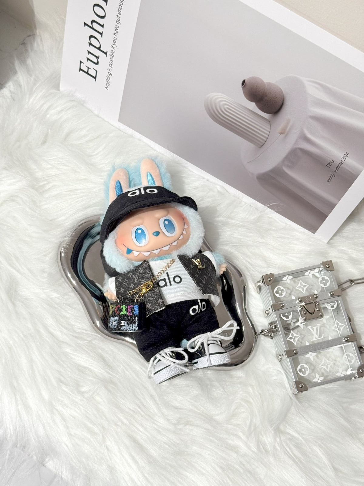 OwO Labubu Alo Cap & LV Jacket