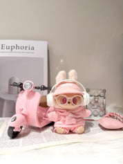 OwO Labubu Soft-Pink Alo Crop Set