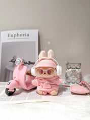 OwO Labubu Soft-Pink Alo Crop Set