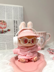 OwO Labubu Soft-Pink Alo Crop Set