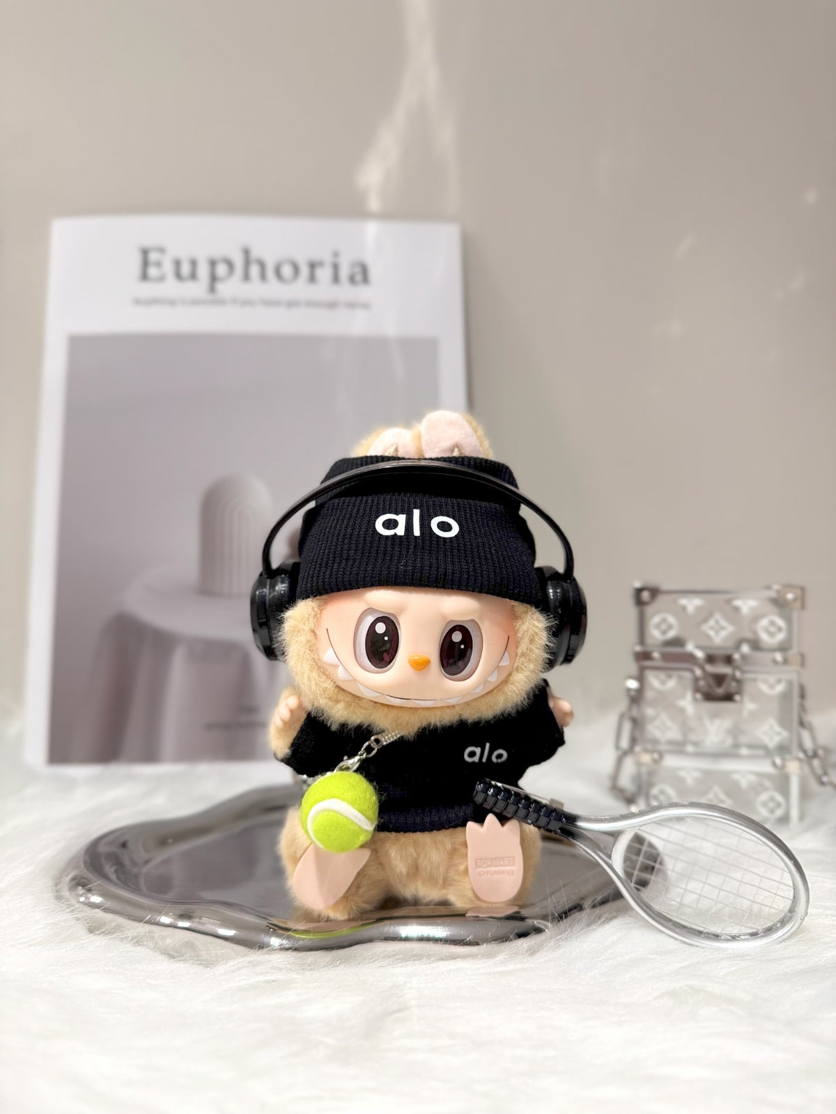 OwO Labubu Alo×FOFMART Cream Tech Set