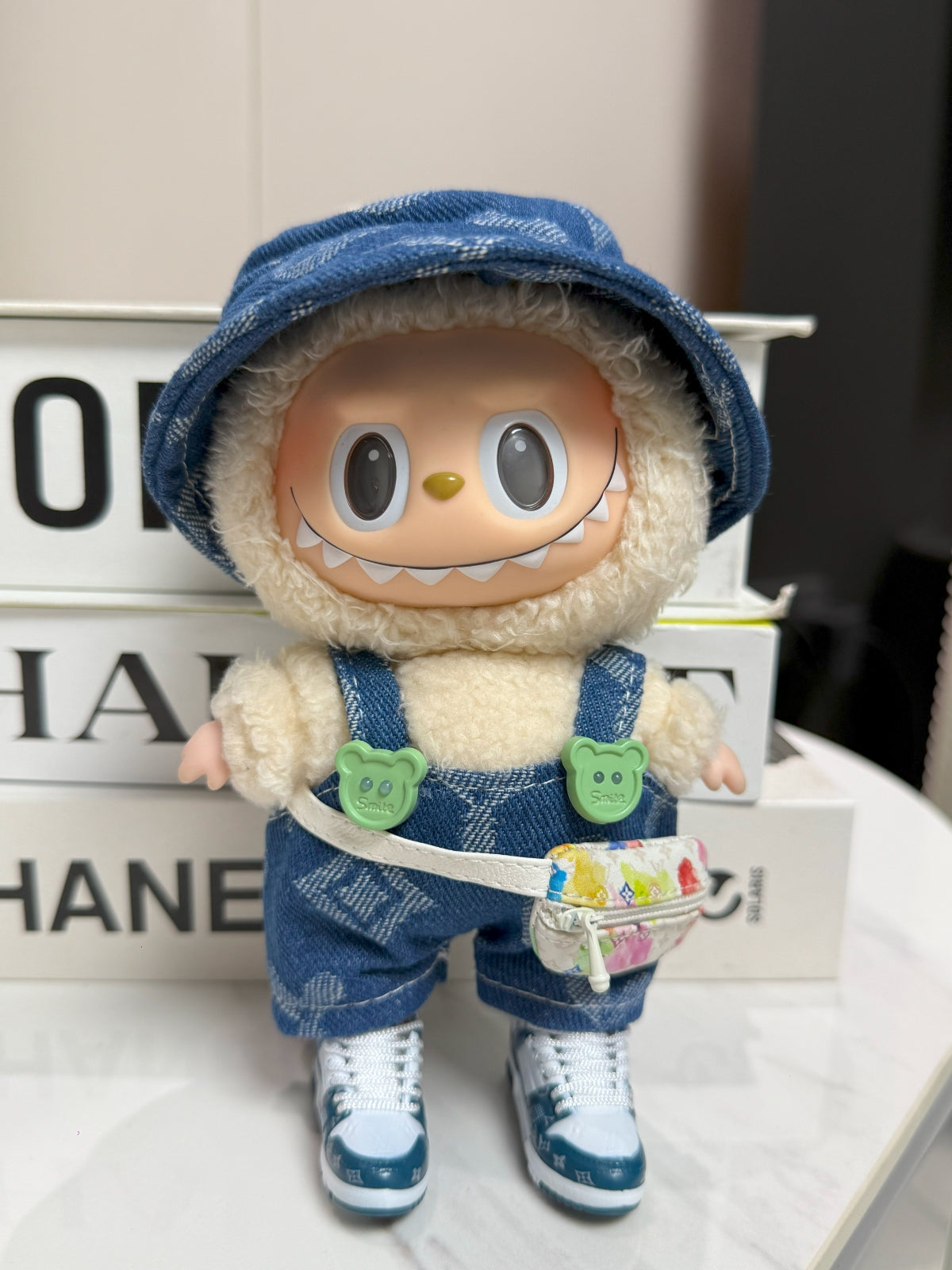 LABUBU Clothes Casual Denim Overalls