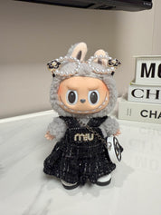 LABUBU Clothes Miu Miu Black Elegant Dress