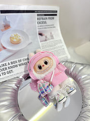 LABUBU Clothes Miu Miu Pink Knit Set