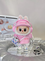 LABUBU Clothes Miu Miu Pink Knit Set