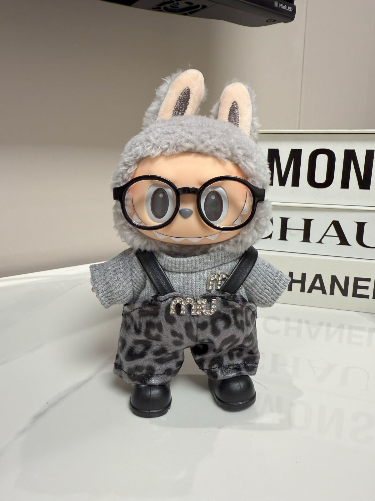 LABUBU Clothes Miu Miu Leopard-Print Jumpsuit