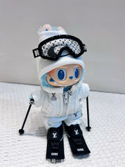 LABUBU Clothes LV White Ski Suit
