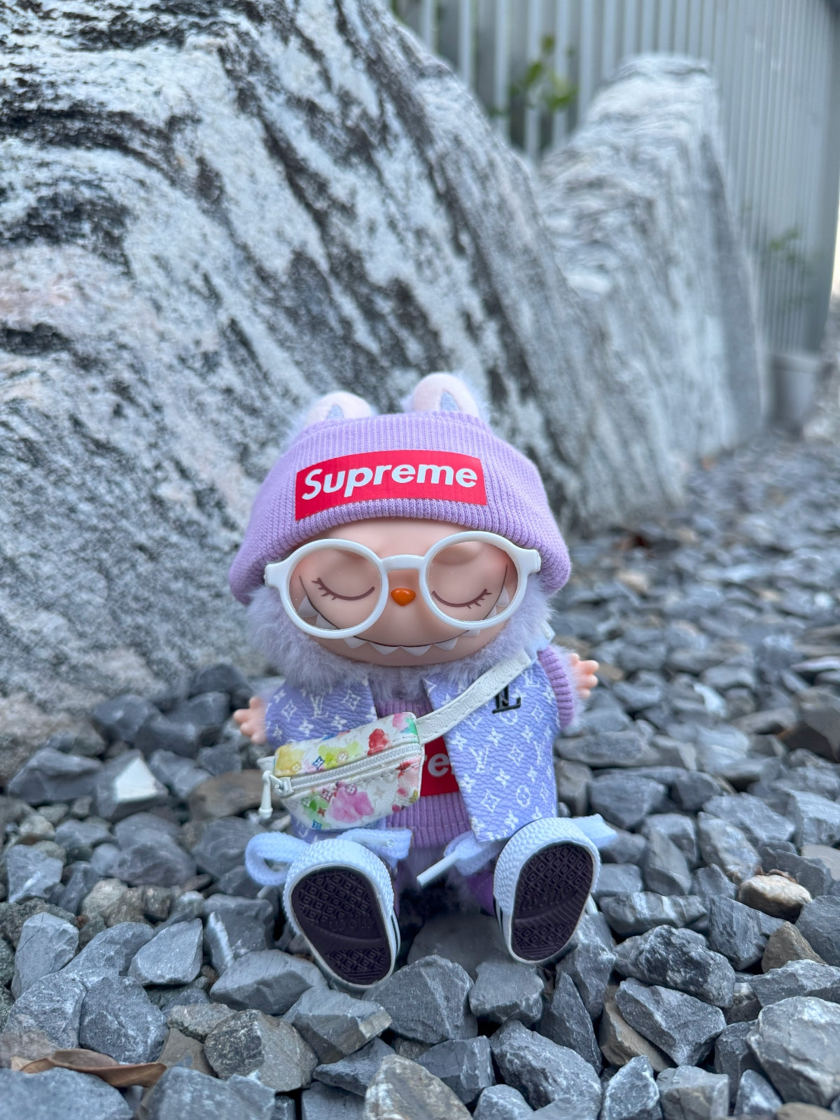 LABUBU Clothes LV Lavender Set