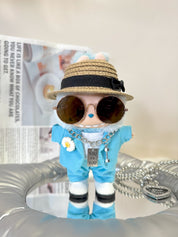 LABUBU Clothes G-Dragon's Blue Suit Set