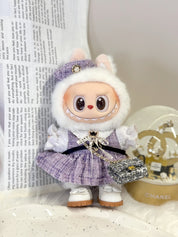 LABUBU Clothes Purple Vintage Dress