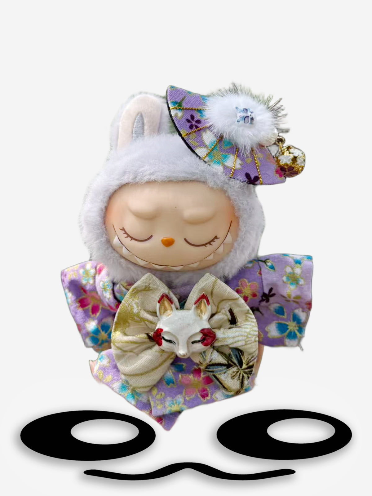 LABUBU Clothes Purple Japanese Kimono