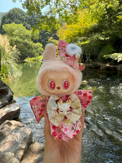 LABUBU Clothes Pink Japanese Kimono