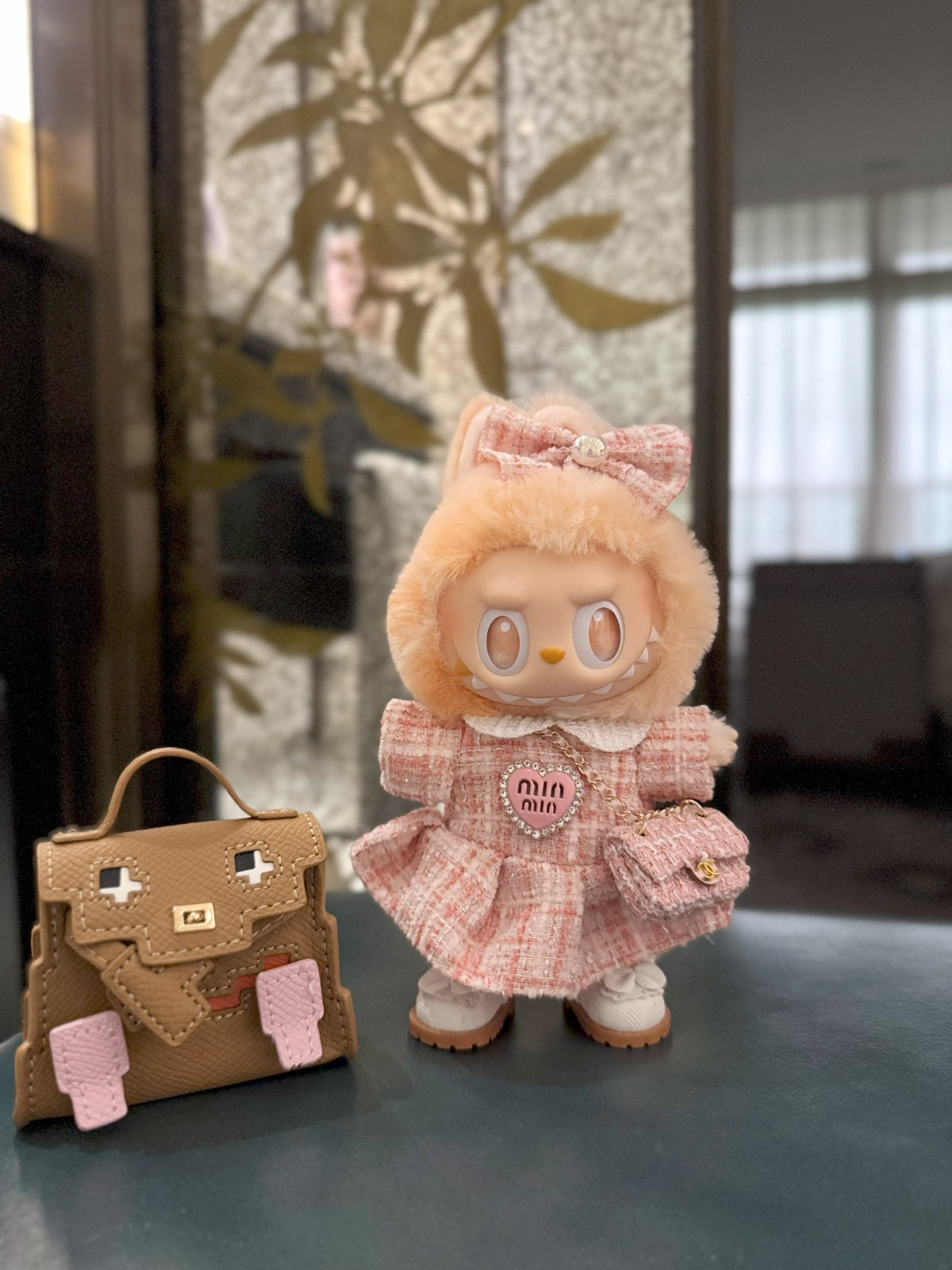 LABUBU Clothes Blush Pink Miu Miu Suit