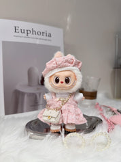 LABUBU Clothes Dior Pink Bud-Style Dress
