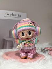 LABUBU Clothes LV Rainbow Crewneck Sweater