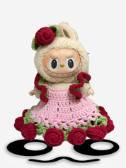 LABUBU Clothes Rose Butterfly Dress Crochet Kit