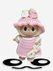 LABUBU Clothes Pink Dress Crochet Kit
