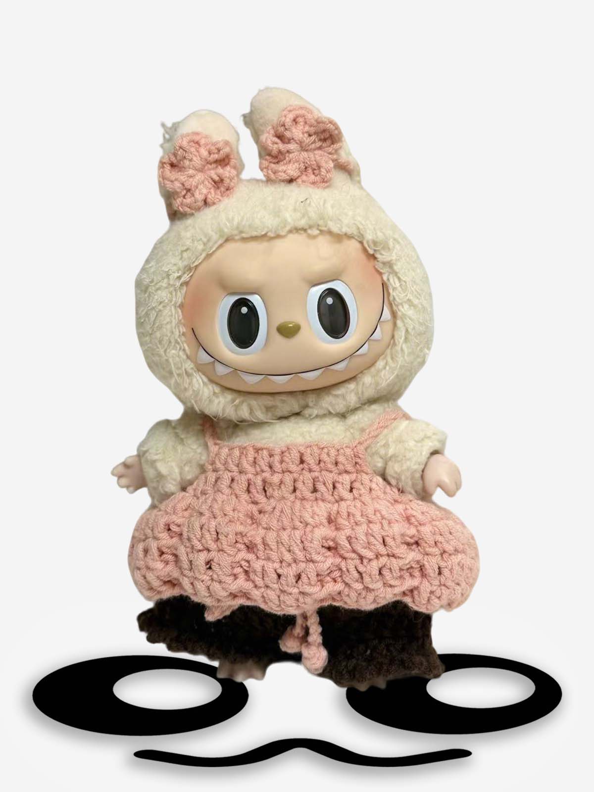 LABUBU Clothes Black and Pink Dress Crochet Kit