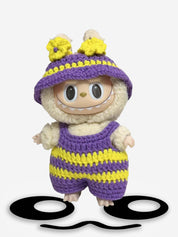 LABUBU Clothes Yellow and Purple Striped Crochet Kit