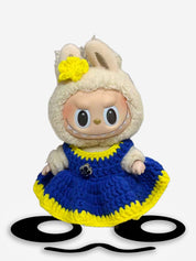 LABUBU Clothes Blue Dress Crochet Kit