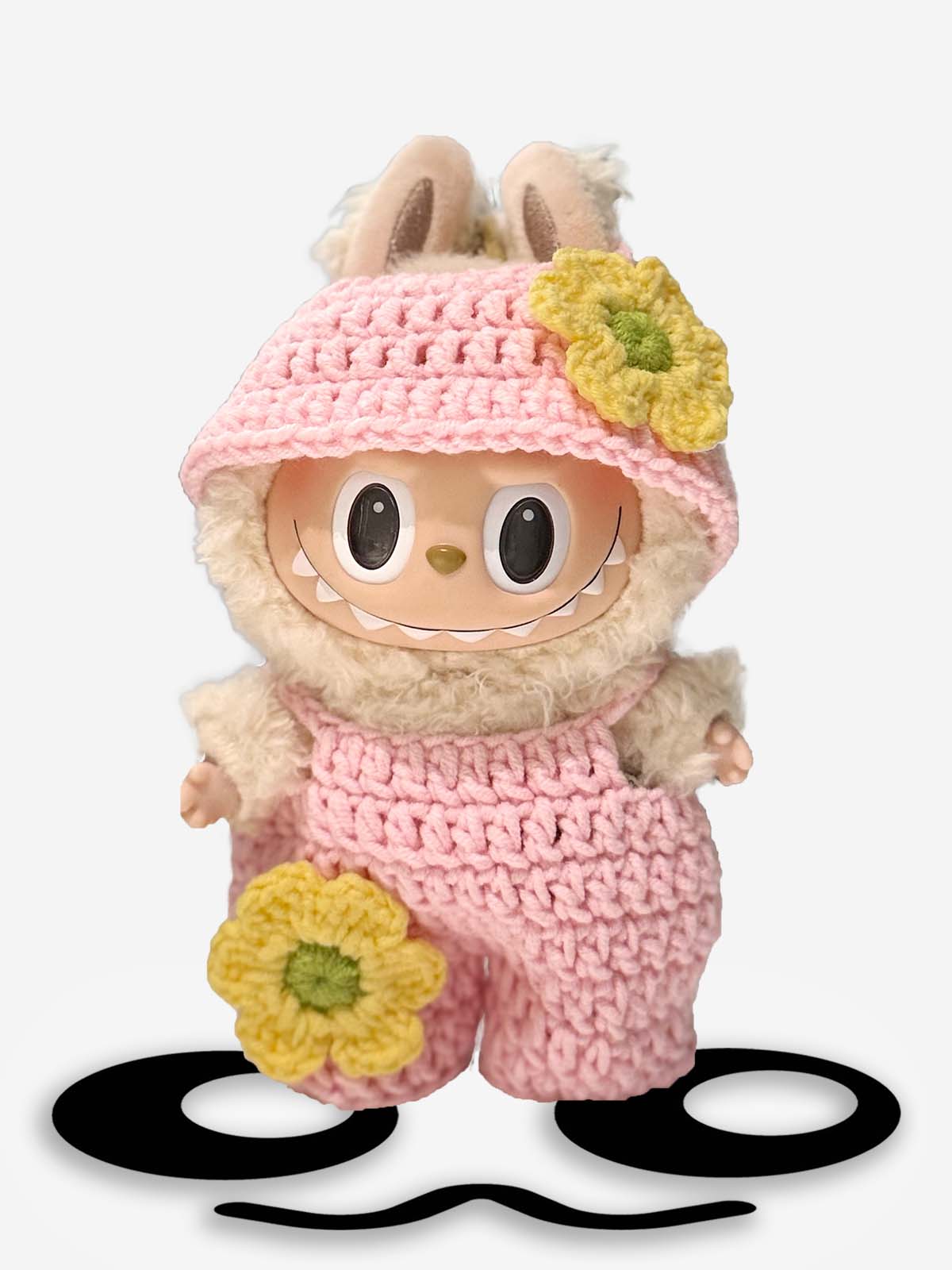 OwO Labubu Soft-Pink Daisy Utility Vest