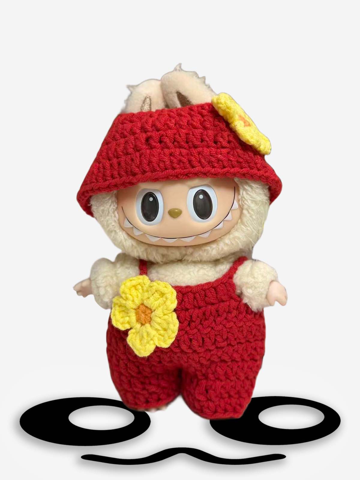 LABUBU Clothes Red Dress Crochet Kit