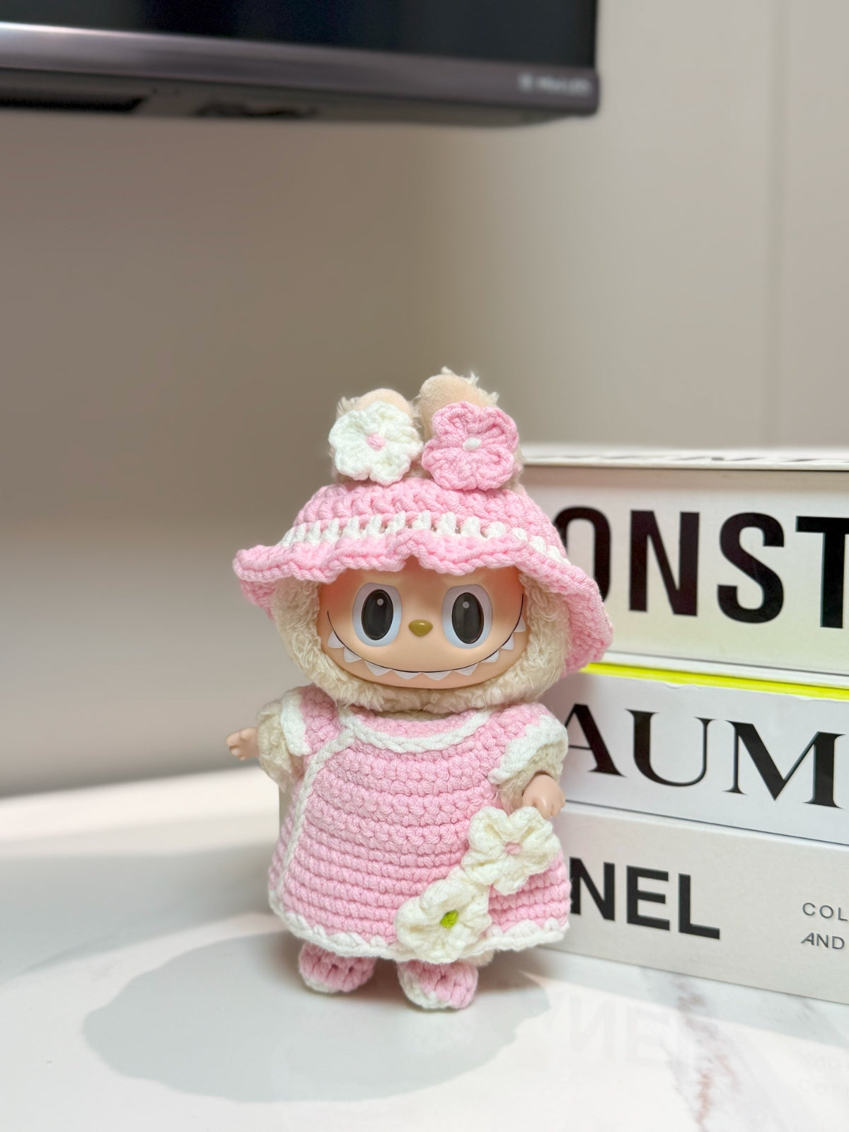 LABUBU Clothes Pink Dress Crochet Kit
