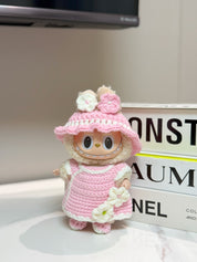 LABUBU Clothes Pink Dress Crochet Kit
