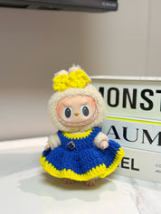 LABUBU Clothes Blue Dress Crochet Kit