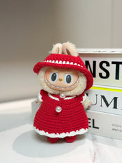 LABUBU Clothes Red Dress Crochet Kit