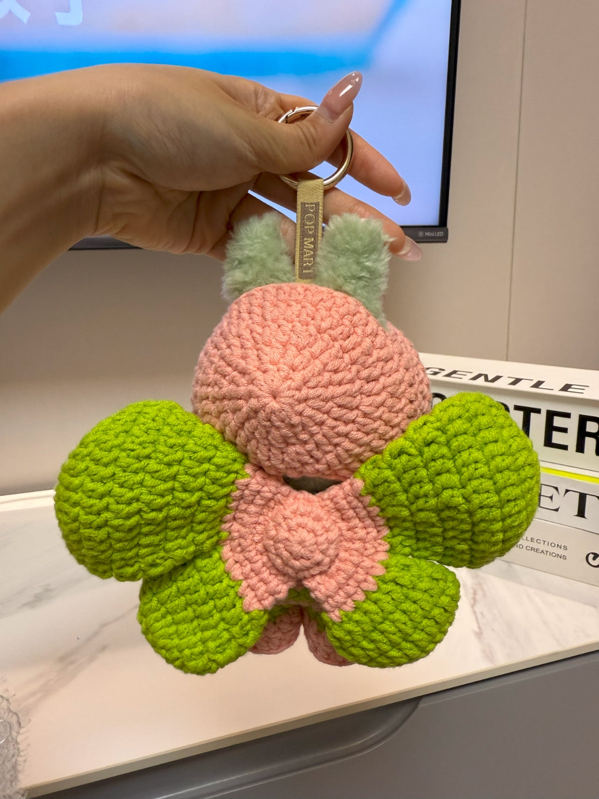 LABUBU Clothes Pink and Green Butterfly Dress Crochet Kit