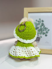 LABUBU Clothes Green Dress  Crochet Kit