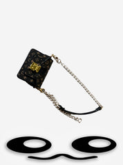 LABUBU Mini Monogram Chain Bag – LV Style Brown Fashion Accessory