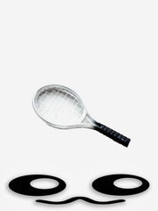 Labubu Mini Silver Tennis Racket – Sports Accessory