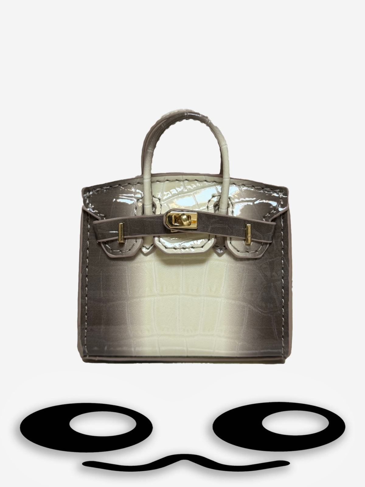 Labubu Mini Gradient Crocodile Pattern Birkin Style Bag – Fashion Accessory