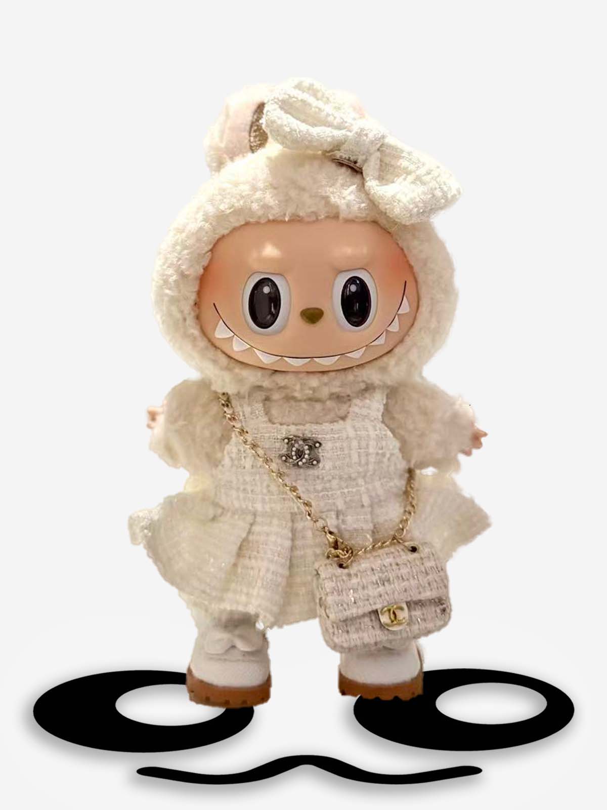 LABUBU Clothes Chanel White Elegant Dress