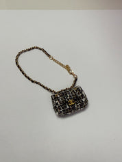 LABUBU Mini Tweed Chain Bag – Chanel Style Black & White Accessory